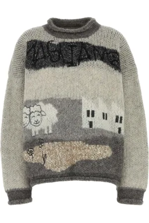 MAGLIANO Intarsia-knit logo sweater