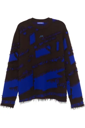 A-cold-wall* Frontage-knit crew neck sweater