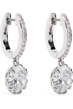 Kate Spade Crystal-embellished hoop earrings