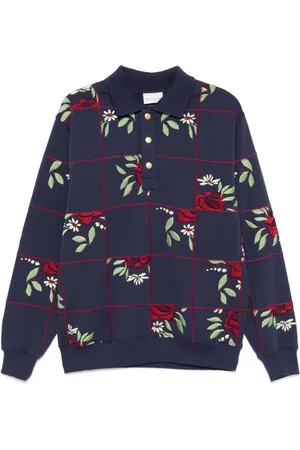 Drôle de Monsieur La Polo Patchwork Fleurs top