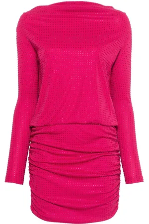 VERSACE Rhinestone-embellished mini dress