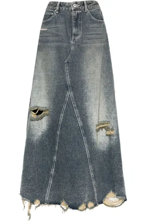 Musium Div. Distressed denim skirt