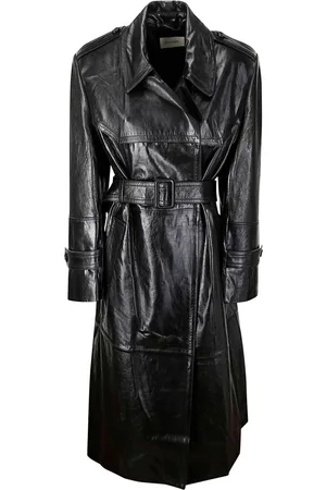 Sportmax Leather trench coat