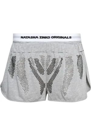 Natasha Zinko Rhinestone-embellished shorts