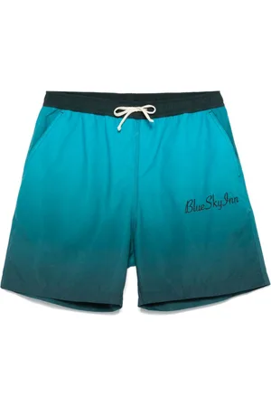 BLUE SKY INN Gradient-effect swim shorts