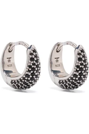 TOM WOOD Ice Huggies Pave earrings