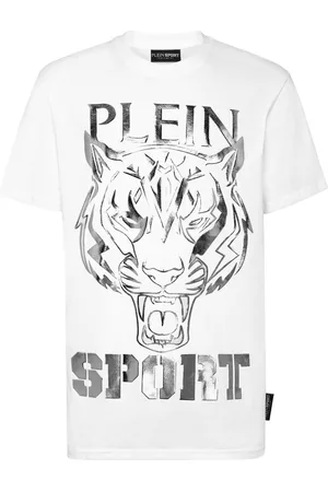 Philipp Plein Tiger-print round-neck T-shirt