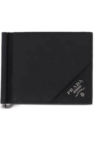 Prada Logo plaque wallet
