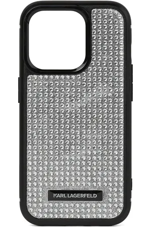 Karl Lagerfeld Rhinestone-embellished iPhone 16 Pro case
