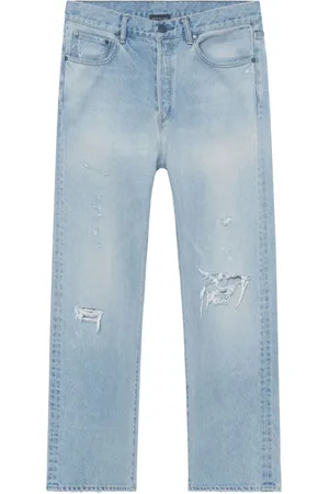 JOHN ELLIOTT Ripped straight-leg jeans