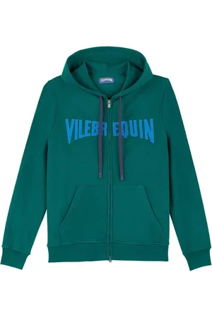 Vilebrequin Cotton Full Zip Hoodie Sweatshirt Stitched Logo