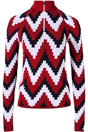 Perfect Moment Chevron zip-up T-shirt