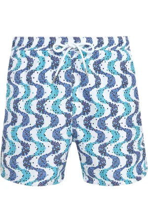 AMIR SLAMA Wave-print swim shorts