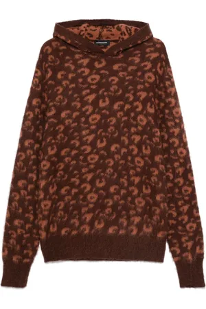 SALVATORE SANTORO Animal-jacquard hoodie