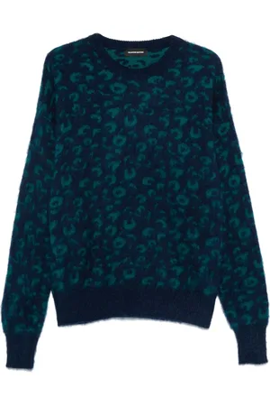 SALVATORE SANTORO Animal-jacquard sweater