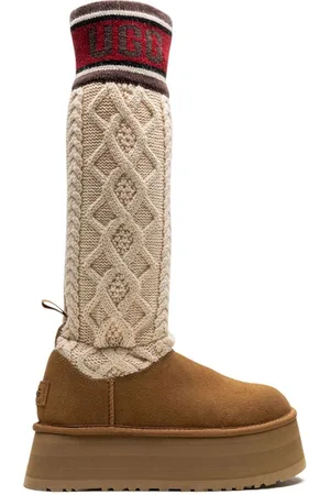 UGG Classic Sweater Letter "Chestnut" boots