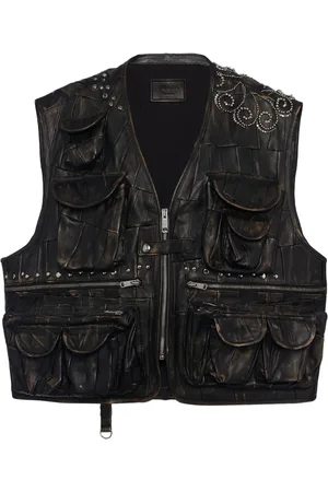 Prada Nappa leather patchwork gilet