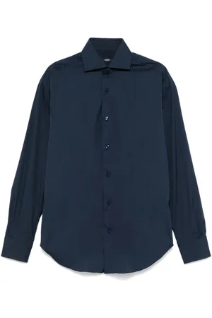 BARBA Spread-collar shirt