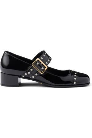 Prada 35mm leather Mary Jane pumps