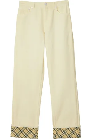 Burberry Checkered straight-leg jeans