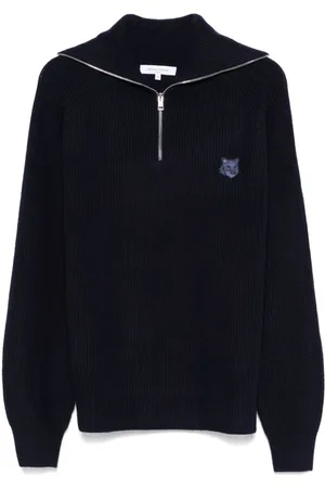 Maison Kitsuné Bold Fox Head ribbed sweater