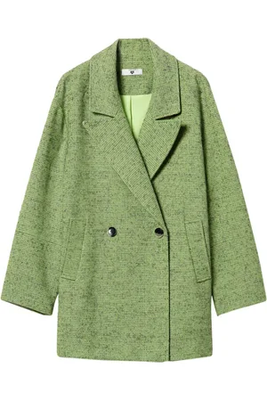 Twin-Set Two-tone herringbone coat