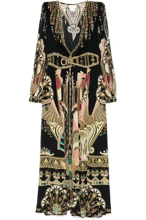 Camilla Peak waistband maxi dress