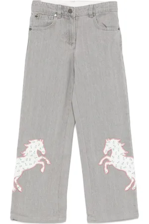 Stella McCartney Horse-appliqu?? jeans