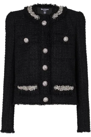 Balmain Embroidered tweed jacket