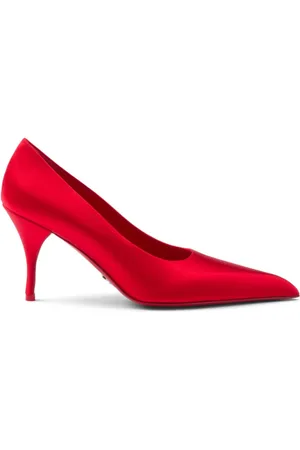 Prada 85mm satin pumps