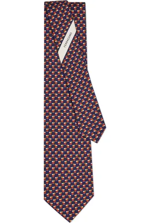 Salvatore Ferragamo Cocktail-print silk tie