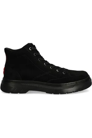 HUGO BOSS Logo-patch hi-top sneakers