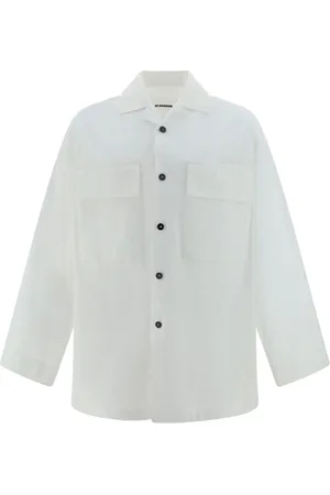 Jil Sander Logo-tag cotton shirt