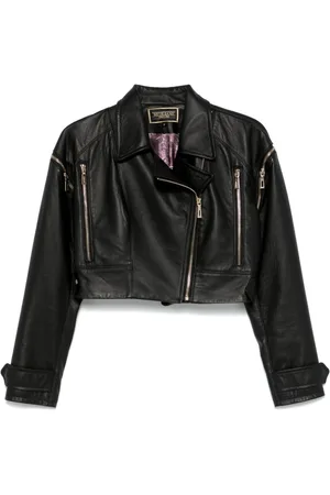 MITILIANE COUTURE Detachable-sleeves leather jacket