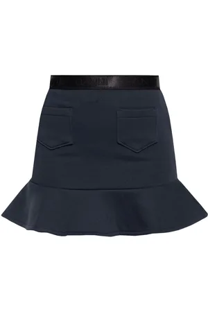 Ganni Flared-hem mini skirt