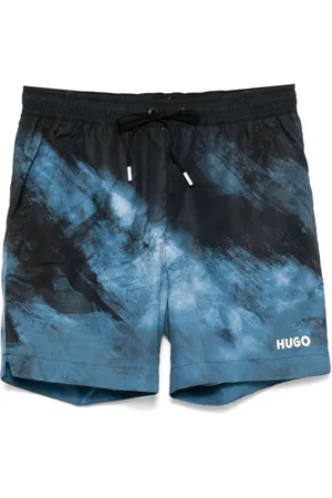 HUGO BOSS Graphic print swim shorts