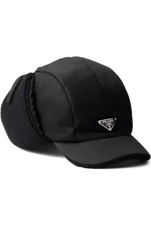 Prada Re-rylon and wool trapper hat