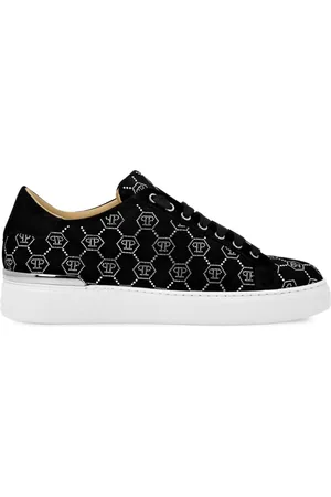 Philipp Plein Rhinestone monogram sneakers