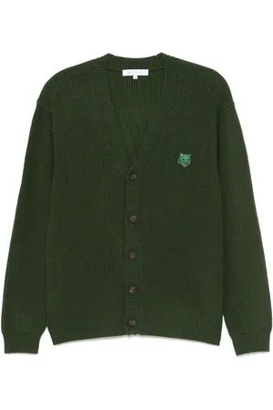 Maison Kitsuné Fox-patch cardigan