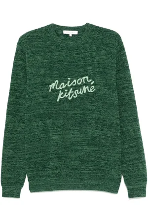 Maison Kitsuné Logo-embroidered sweater