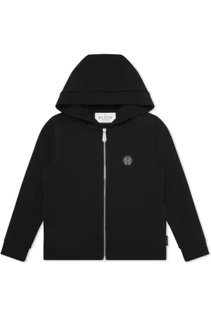 Philipp Plein Logo-patch zipped hoodie
