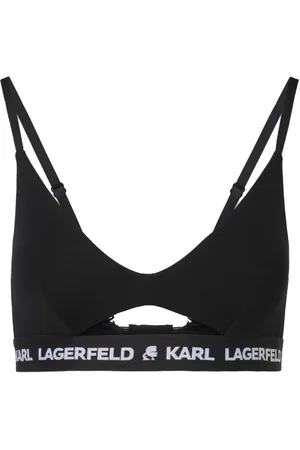 Karl Lagerfeld Logo-underband peephole bra