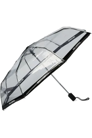 Karl Lagerfeld Logo-trim transparent umbrella