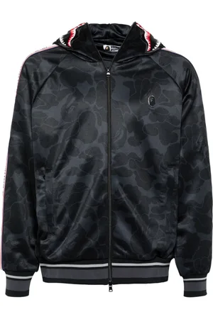 A Bathing Ape Line Camo jacquard bomber jacket