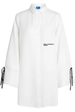 Karl Lagerfeld Tied-sleeve shirt dress
