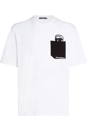 Karl Lagerfeld Ikon peek-a-boo pocket T-shirt