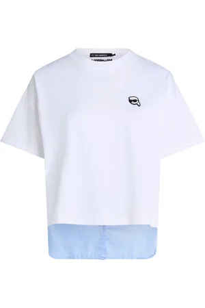 Karl Lagerfeld Ikon panelled T-shirt