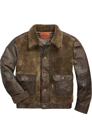 Ralph Lauren Distressed leather jacket