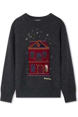 BONPOINT Intarsia-knit wool jumper