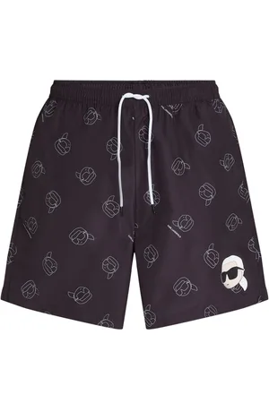Karl Lagerfeld Ikon all-over-print swim shorts